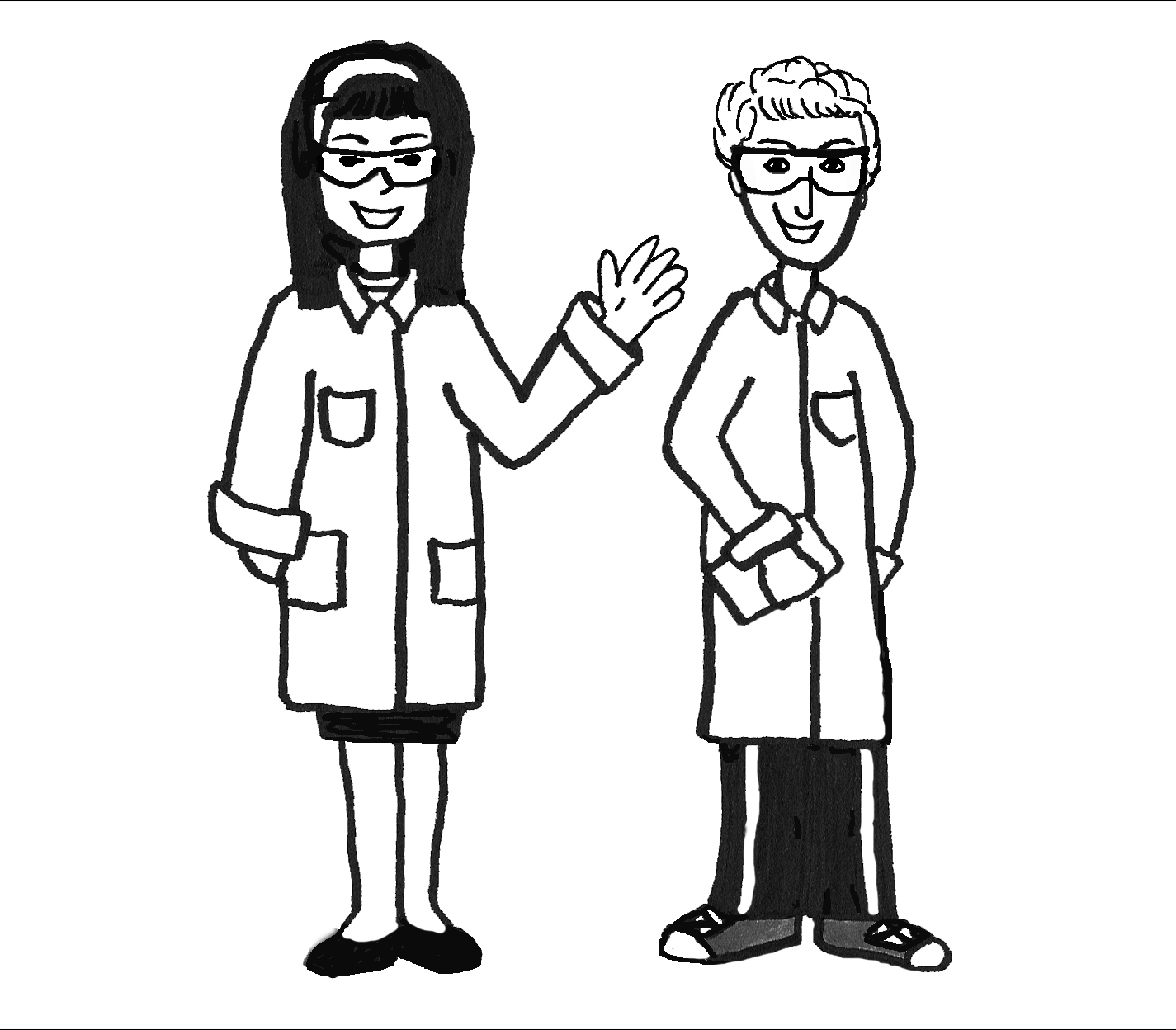 lab coat coloring pages - photo #34